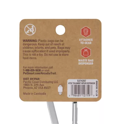 Arcadia Trail® Dog Poop Bag Dispenser - Teal & Mint - Includes 15 Poop Bags - Image 6