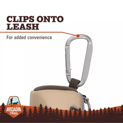 Arcadia Trail® Dog Poop Bag Dispenser - Tan & Gray - Includes 15 Poop Bags - Image 2