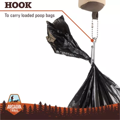 Arcadia Trail® Dog Poop Bag Dispenser - Tan & Gray - Includes 15 Poop Bags - Image 3