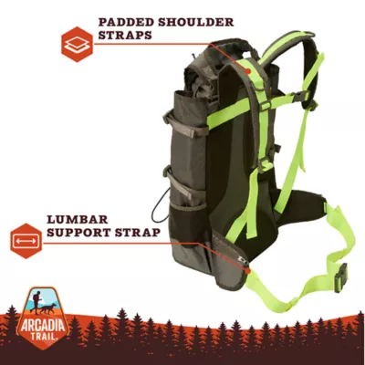 Arcadia Trail® Outdoor Backpack Dog Carrier - For dogs 15-30 LBS - Black, Green - Image 5