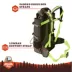 Arcadia Trail® Outdoor Backpack Dog Carrier - For dogs 15-30 LBS - Black, Green image thumbnail 5