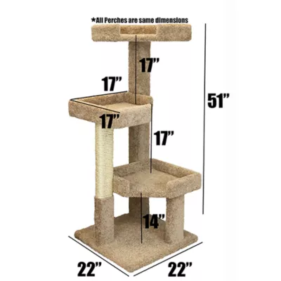 Product Prestige Solid Wood Large Cat Tree - 51"