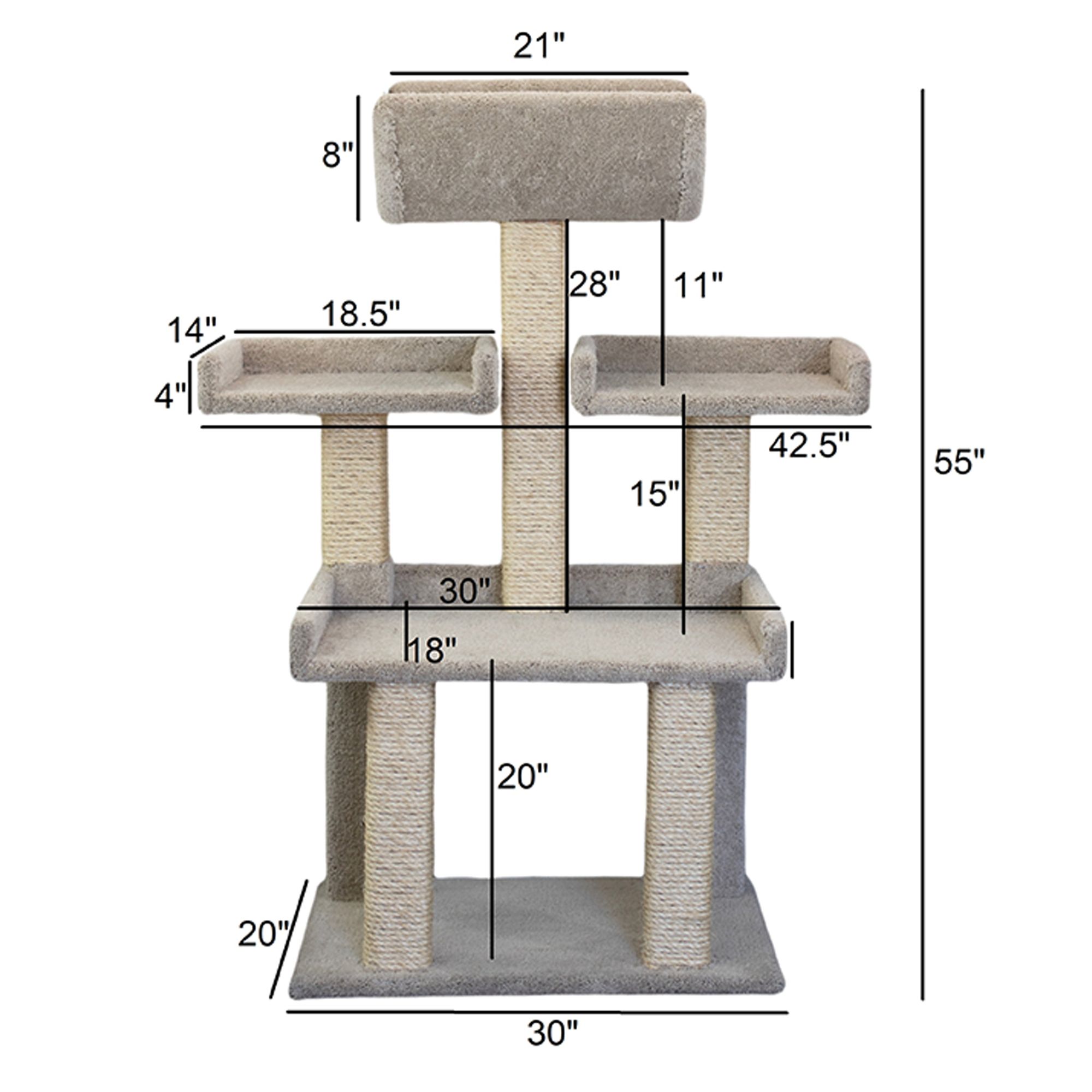 Prestige Extra Large Cat Tower for Big Cats - thumbnail 2