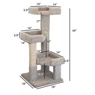 Product Prestige Solid Wood and Carpet Kitty Tree
