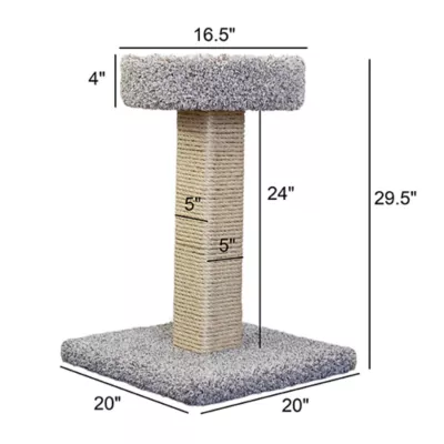 Product Prestige Solid Wood Cat Scratcher with Bed