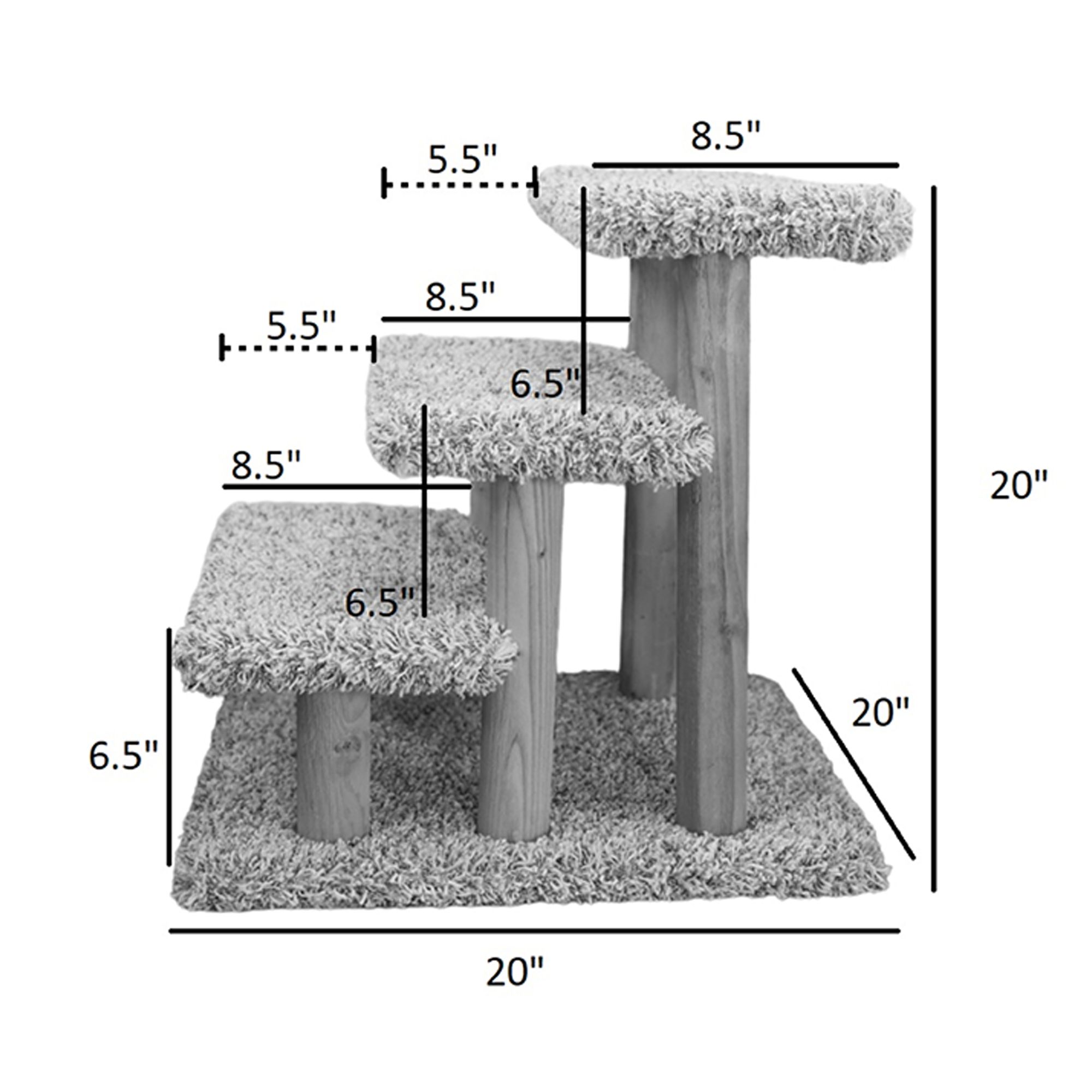 Prestige Solid Wood Pet Stairs - thumbnail 2