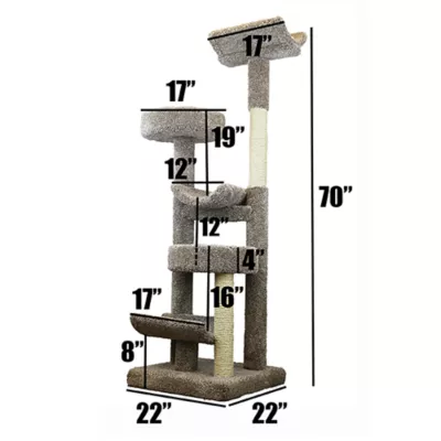 Product Prestige Staggered Cat Tower Cat Tree