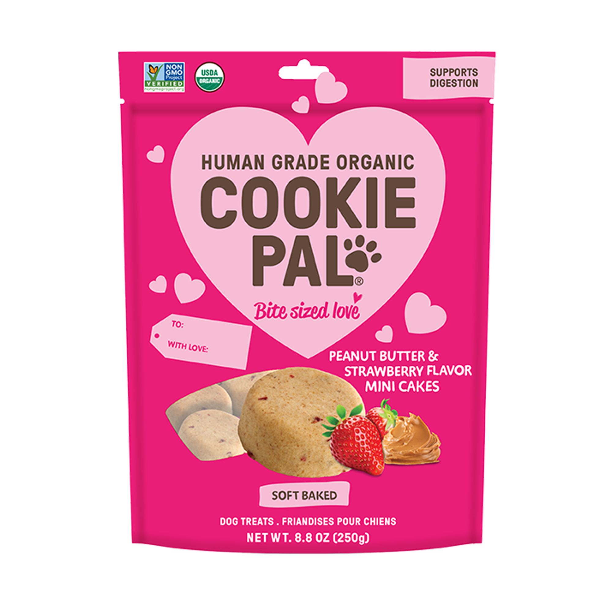 Cookie Pal Soft Chewy Treats Pink Bag