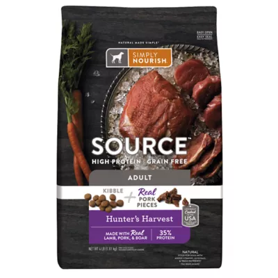 Simply Nourish® Source Adult Dry Dog Food - Lamb, Pork & Boar, Grain Free - Image 1