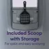 Litter Genie, Corner Enclosed Cat Litter Box with Scoop & Handle, Gray/Black image thumbnail 6