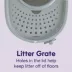Litter Genie, Top Entry Enclosed Cat Litter Box with Scoop, White/Gray image thumbnail 6
