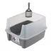 Litter Genie, Open Top Cat Litter Box with Scoop, Gray image thumbnail 1