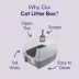 Litter Genie, Open Top Cat Litter Box with Scoop, Gray image thumbnail 2