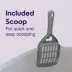 Litter Genie, Open Top Cat Litter Box with Scoop, Gray image thumbnail 4