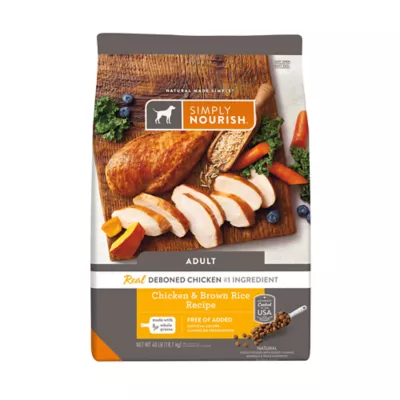 Simply Nourish Original Adult Dry Dog Food - Chicken & Brown Rice - Image 1