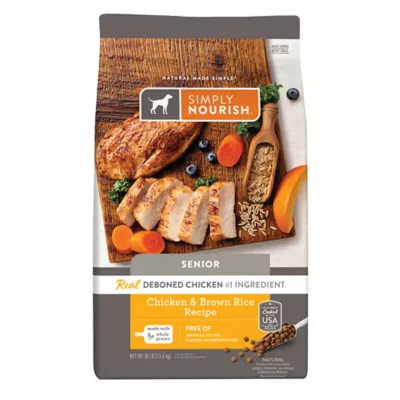 Simply Nourish Original Senior Dry Dog Food - Chicken & Brown Rice - Image 1