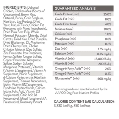 Simply Nourish Original Senior Dry Dog Food - Chicken & Brown Rice - Image 6