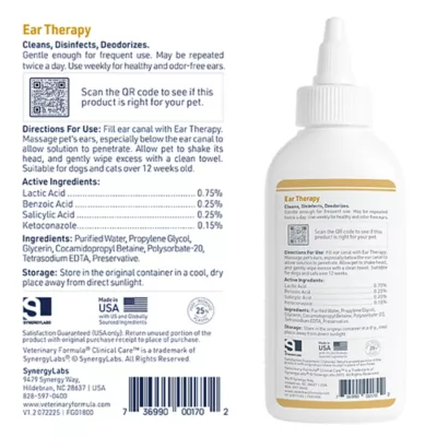 Product Veterinary Formula Clinical Care Ear Therapy, 4 oz