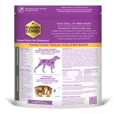 Yummy Combs Adult Extra Small Dental Dog Treat - Chicken - Image 2
