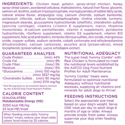 Yummy Combs Adult Extra Small Dental Dog Treat - Chicken - Image 5