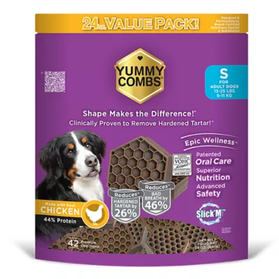 Yummy Combs Adult Small Dog Dental Treat - Chicken - Image 1