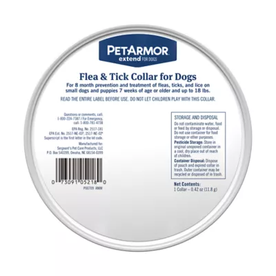 PetArmor® Extend Flea & Tick Treatment & Prevention Collar for Small Dogs, 8 Months of Protection - Image 2