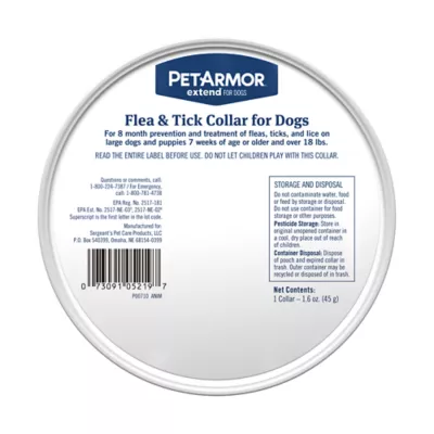 PetArmor® Extend Flea & Tick Treatment & Prevention Collar for Large Dogs, 8 Months of Protection - Image 2