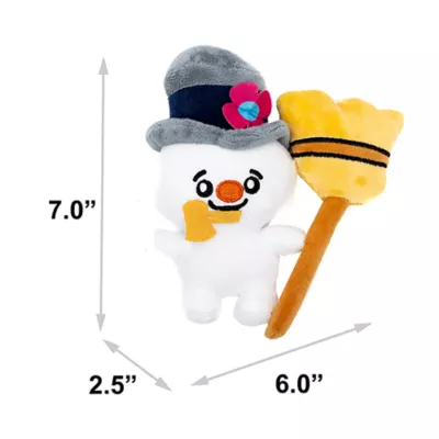 Product Buckle-Down Frosty the Snowman with Broom Plush Dog Toy