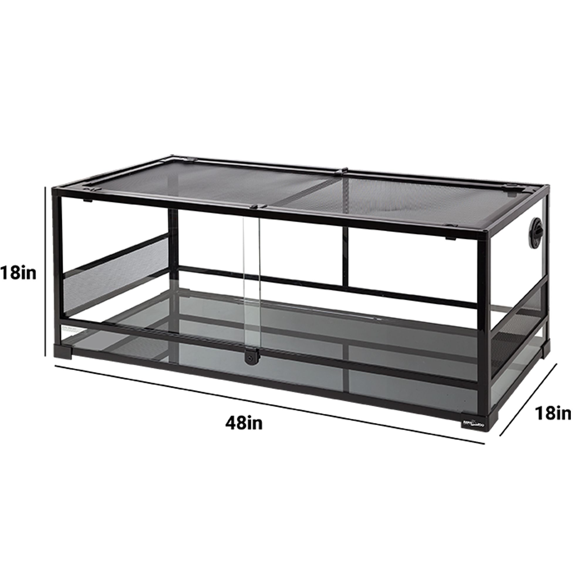 Reptizoo Glass Terrarium - Reptile Habitat Enclosure - 20 to 120 Gallons - thumbnail 3