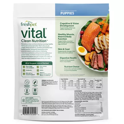 Freshpet Vital Grain Free Complete Meals Puppy Fresh Dog Food - Chicken, Egg, Salmon, & Beef - Image 2