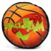 Buckle-Down Space Jam Basketball Plush Dog Toy image thumbnail 1