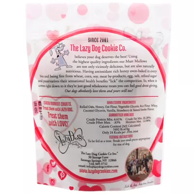 Lazy Dog Mutt Mallows Soft Baked Dog Treats Strawberry Smoochies, 141 g - Image 2