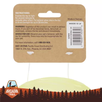 Arcadia Trail® Glow-in-the-Dark Football Dog Toy - Image 7