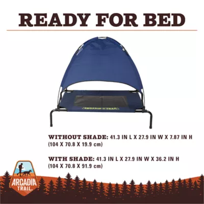 Arcadia Trail® Sun Shade Elevated Dog Cot - Image 2