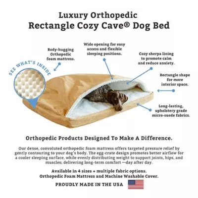 Snoozer® Cozy Cave® Rectangular Ortho Dog Bed - Image 3
