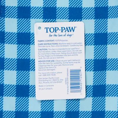 Top Paw® Gingham Button Shirt - Image 6
