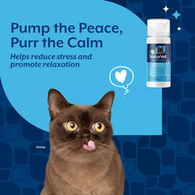 Product NaturVet Lickable Calming Health Supplement for Cats, Salmon Flavor, 3.2 fl oz