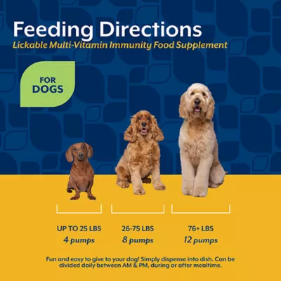 Product NaturVet Lickable Multi-Vitamin Immunity Food Supplement, Peanut Butter Flavor, 6.4 fl oz