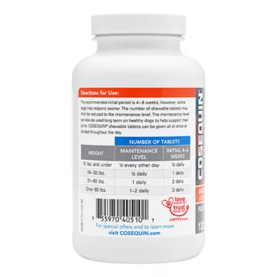 Product Nutramax Cosequin Joint Health Supplement Plus MSM for Dogs, 132 Chewable Tablets