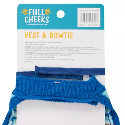 Full Cheeks® Small Pet Vest & Bowtie Costume - Image 5