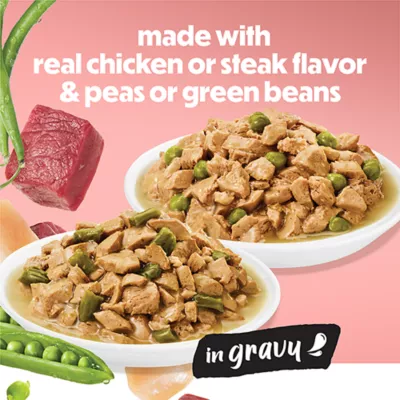 Purina® Beneful® Adult Wet Dog Food - Steak & Chicken With Gravy 30 ct 5.5 oz - Image 2