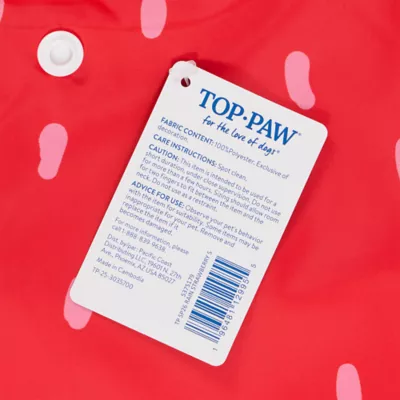 Top Paw® Strawberry Raincoat - Image 6