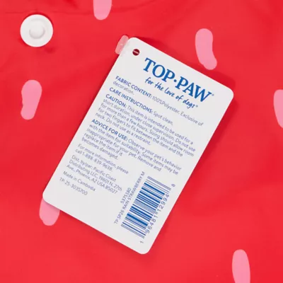 Top Paw® Strawberry Raincoat - Image 6