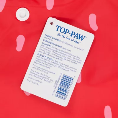 Top Paw® Strawberry Raincoat - Image 6
