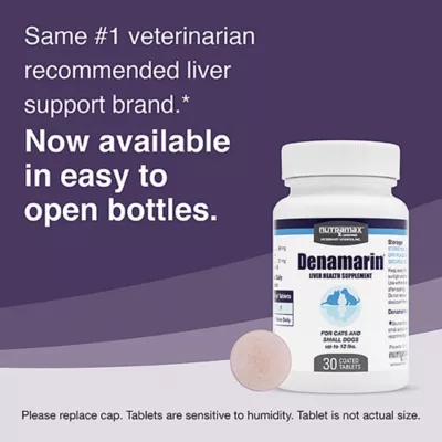 Product Nutramax Denamarin Small Dogs/ Cats 90mg x 30 Tablet Bottle