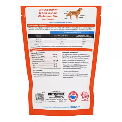 Product Nutramax Cosequin Soft Chews with MSM plus Omega-3s for Dogs, 60 Count