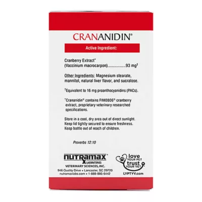 Product Nutramax Crananidin for Dogs, 75 Chewable Tablets