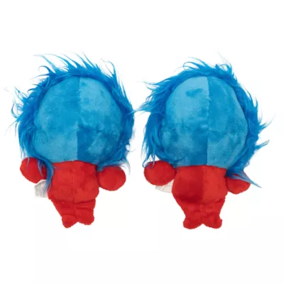 Cat in the Hat Thing 1 and Thing 2 plush 2pk Dog Toy - Image 2