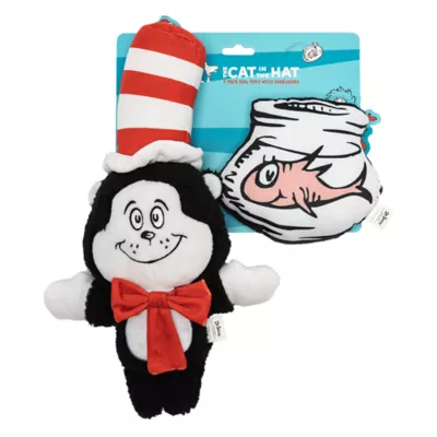  Cat in the Hat Dog and Fish Bowl 2pk Dog Toy - Image 3