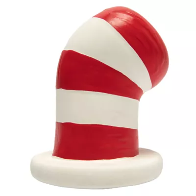 Cat in the Hat Red and White Latex Hat Dog Toy - Image 2